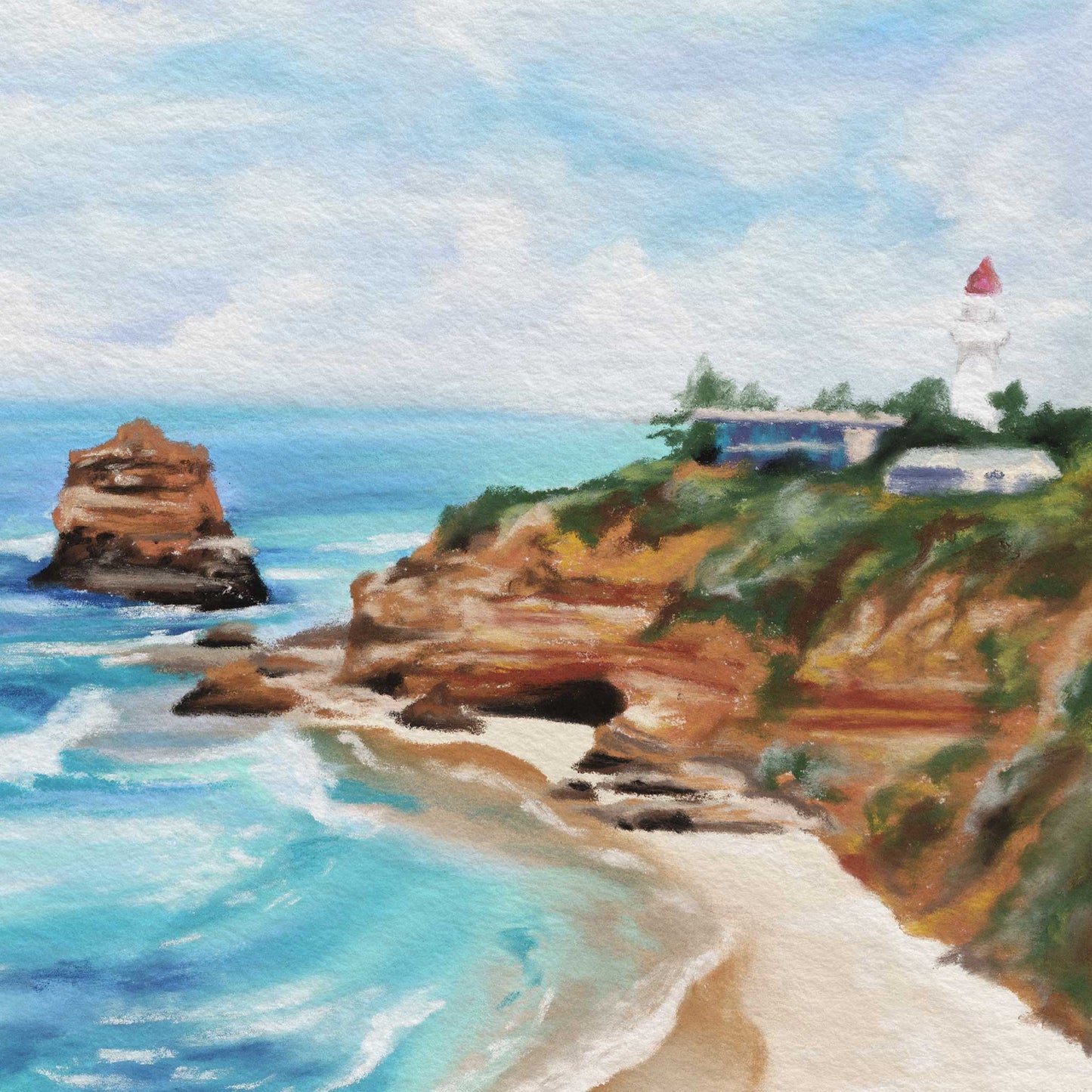Soft Pastel Landscape - Aireys Inlet