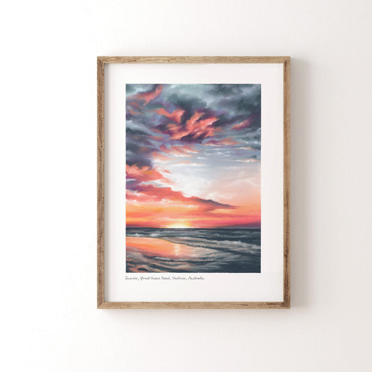 Soft Pastel Landscape - Sunrise on the Great Ocean Road