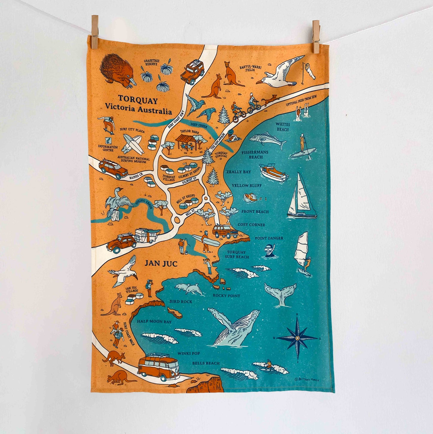 Torquay Tea Towel