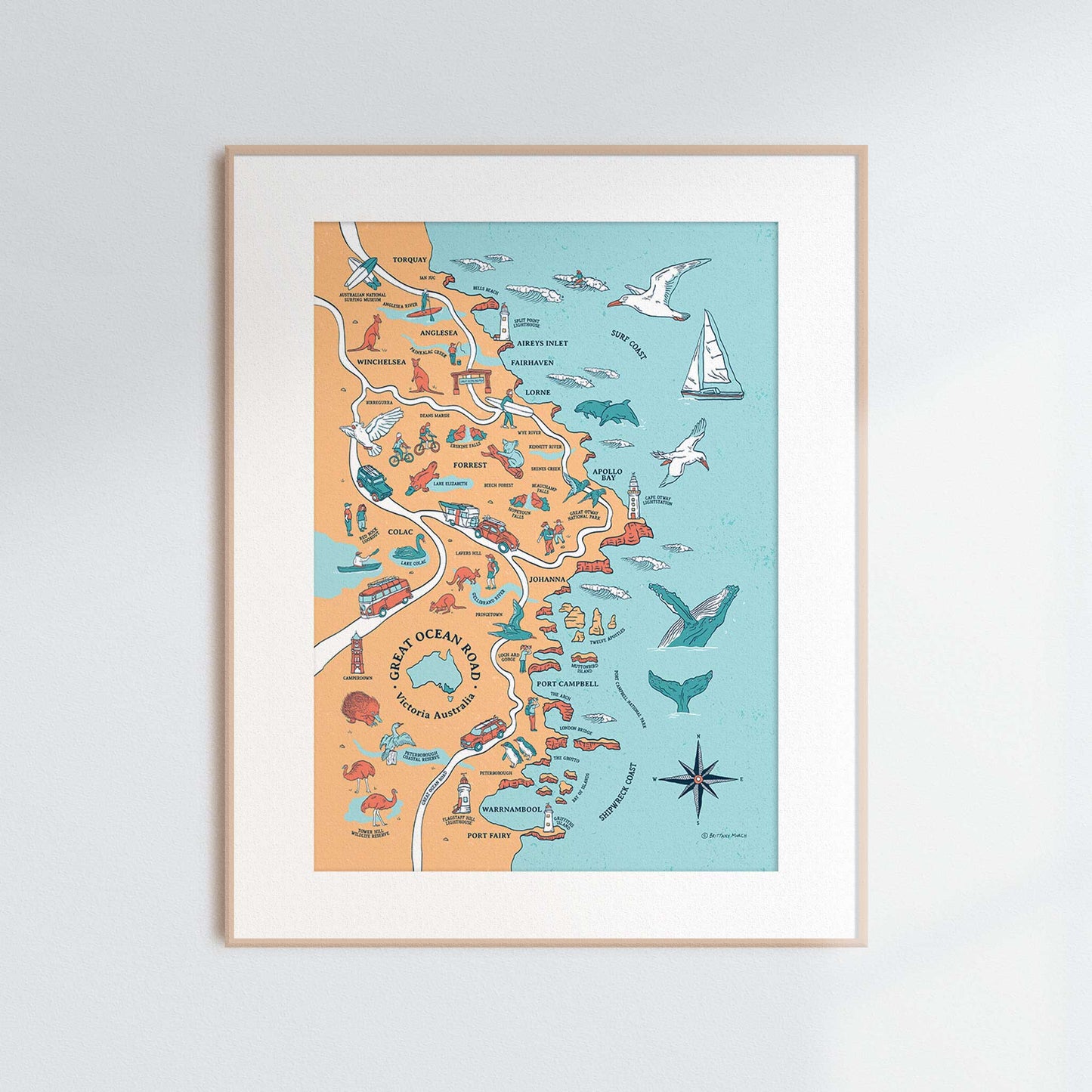 Great Ocean Road | Illustrated Map