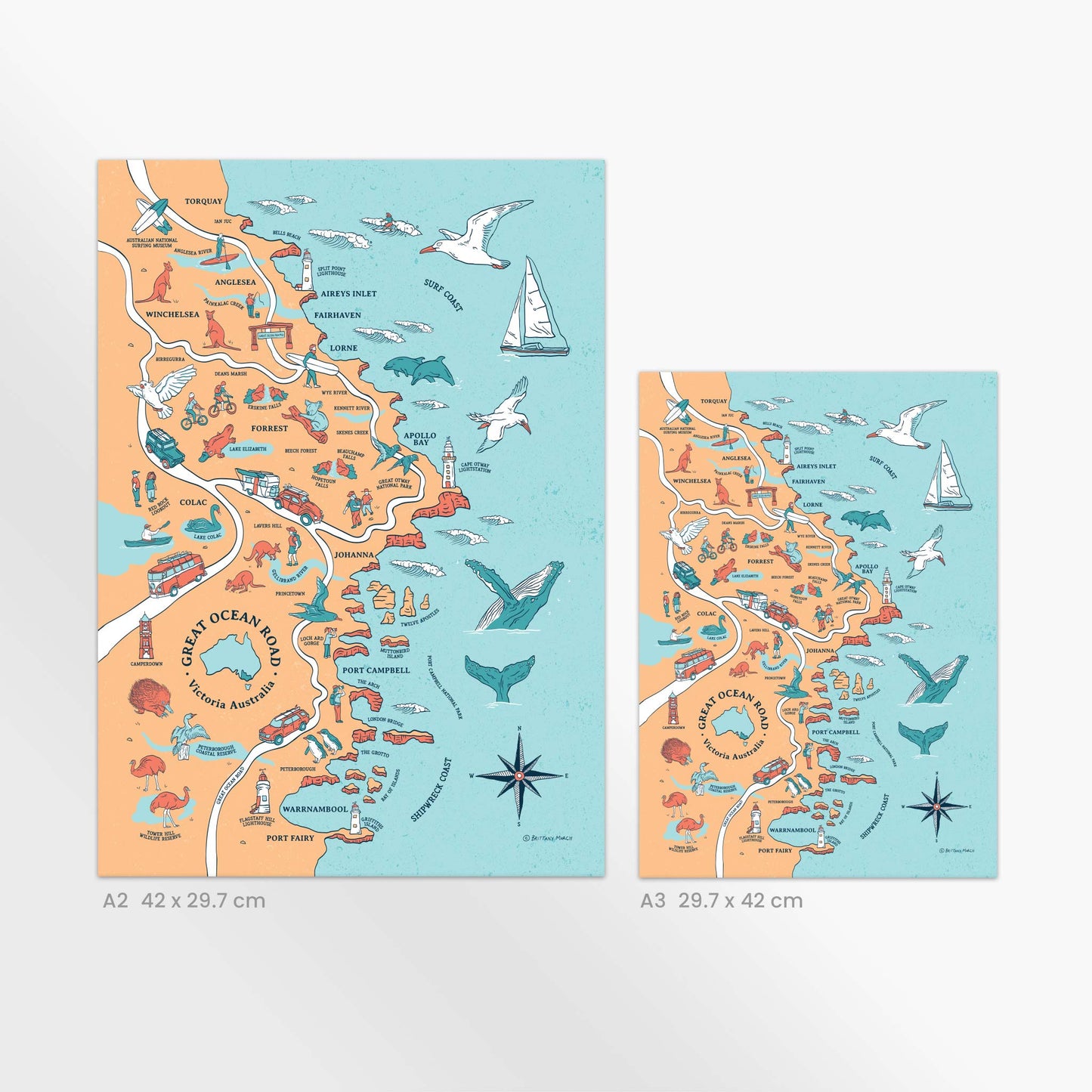 Great Ocean Road | Illustrated Map