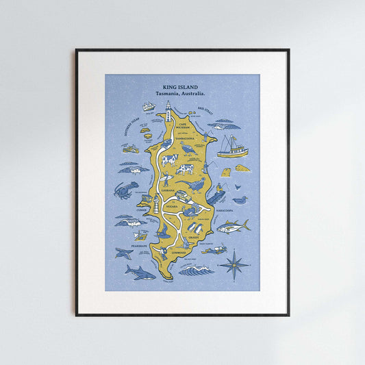 King Island | Illustrated Map