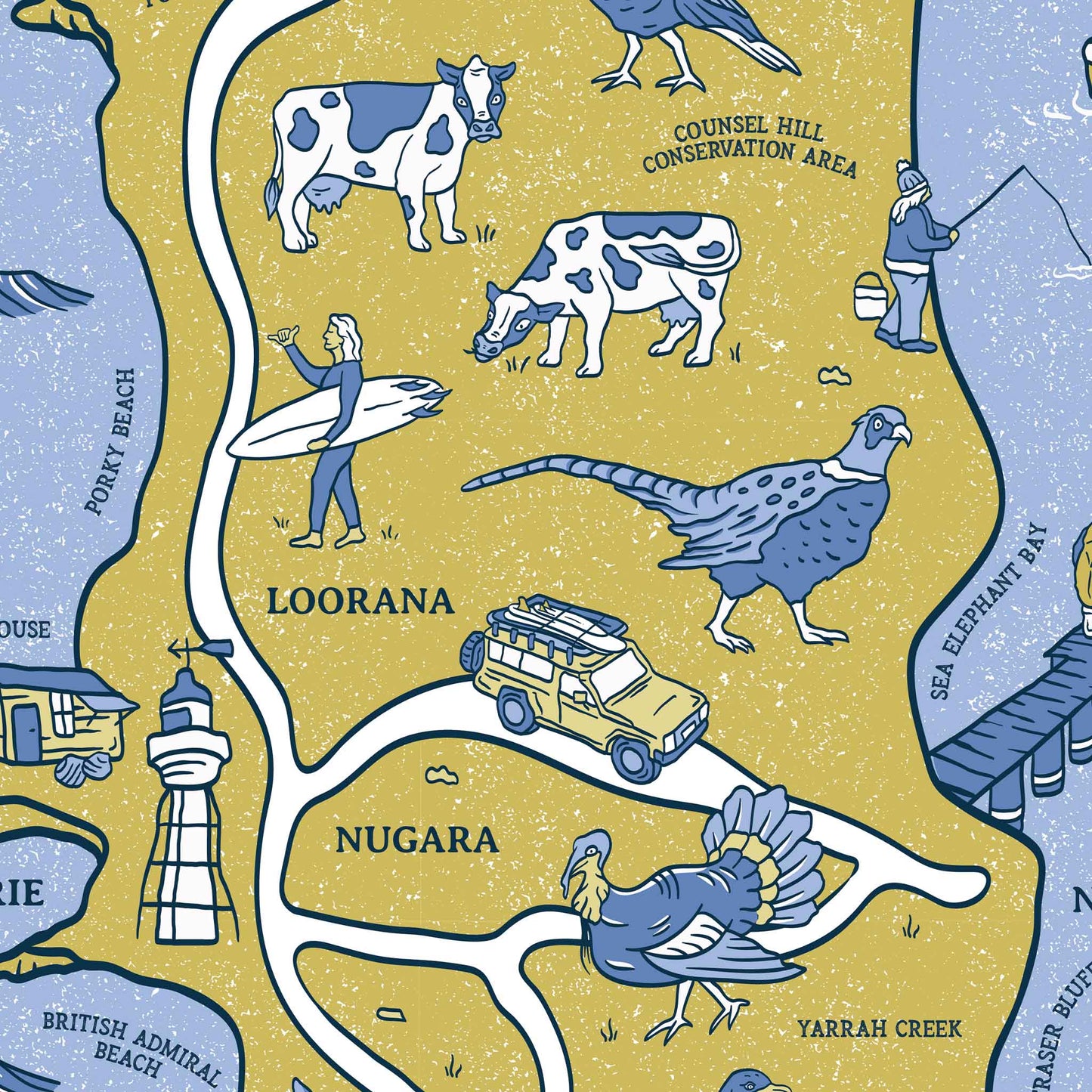 King Island | Illustrated Map