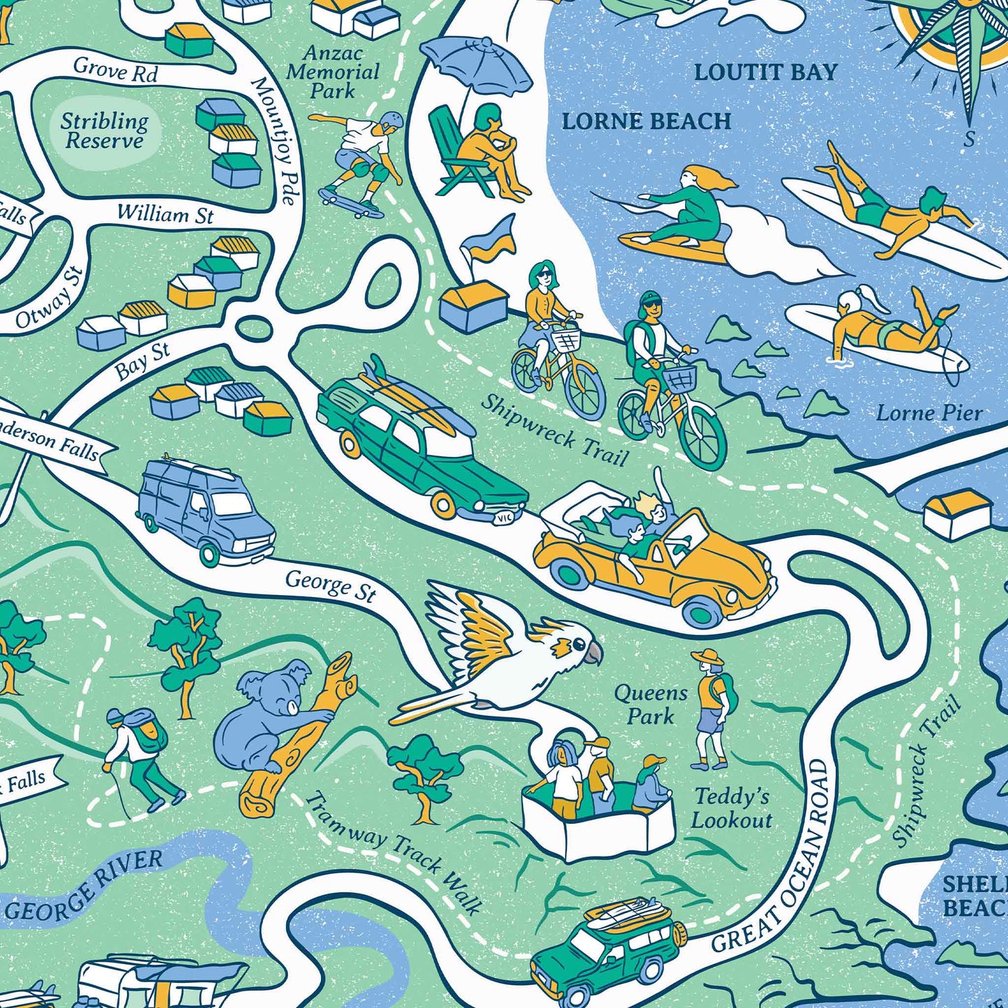Lorne | Illustrated Map