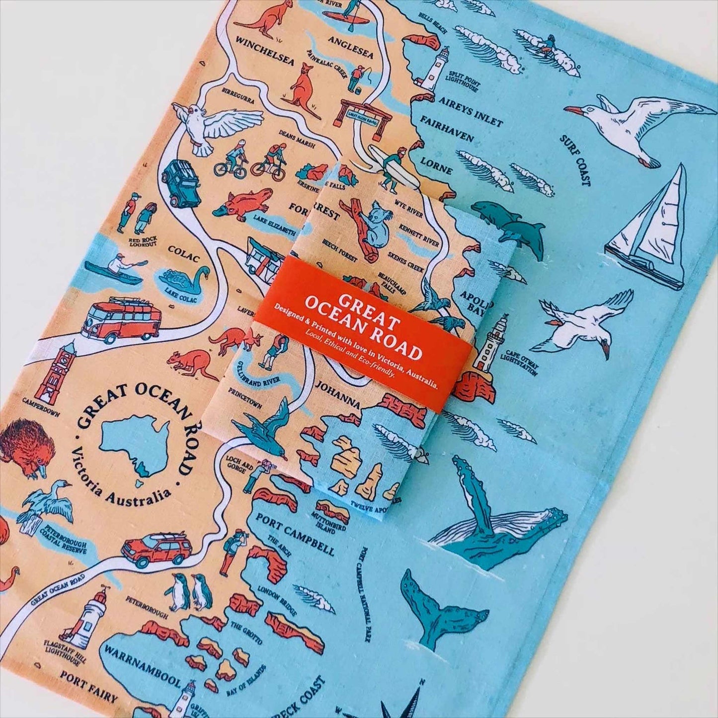 Great Ocean Road Tea Towel