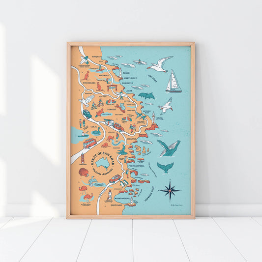 Great Ocean Road | Illustrated Map