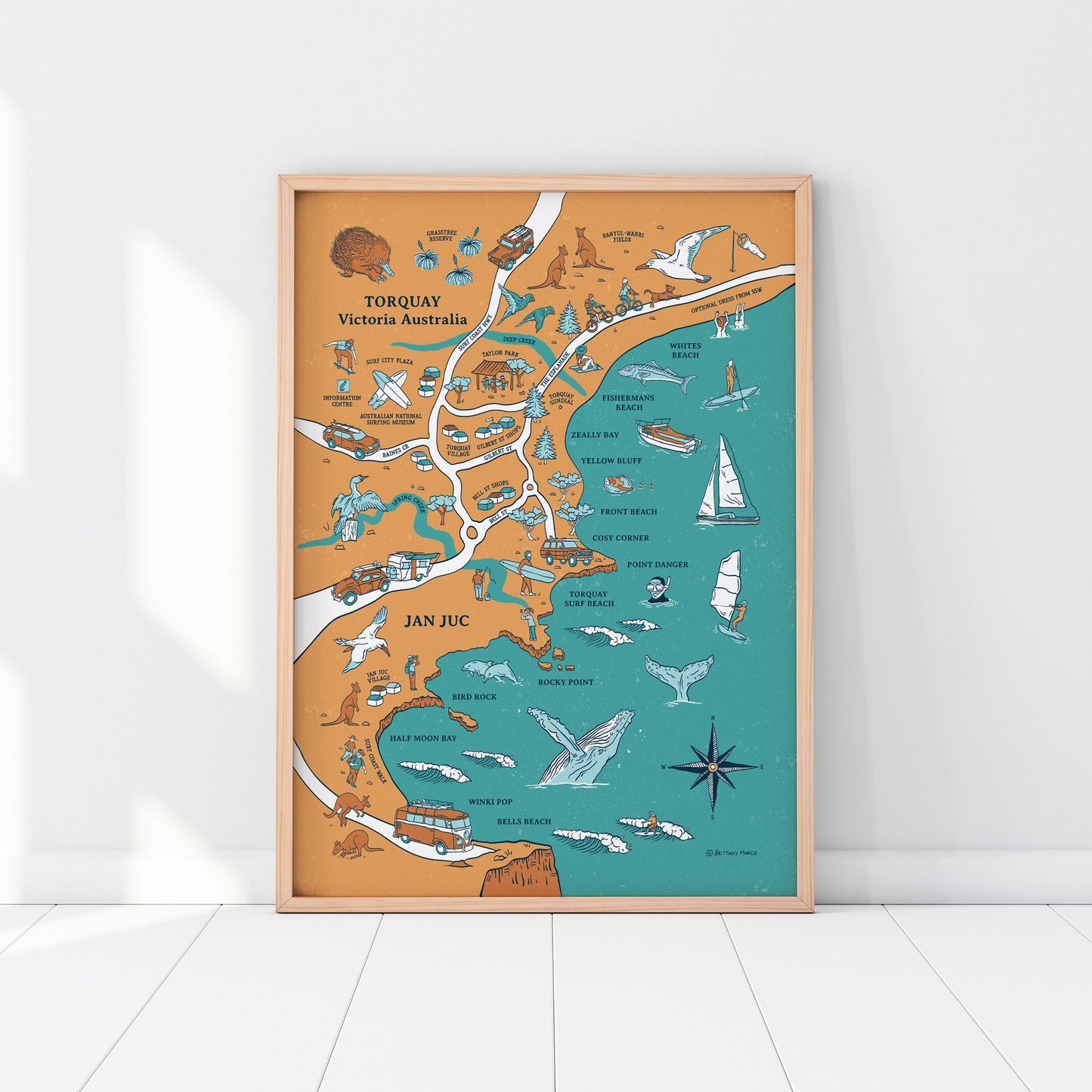 Torquay & Jan Juc | Illustrated Map