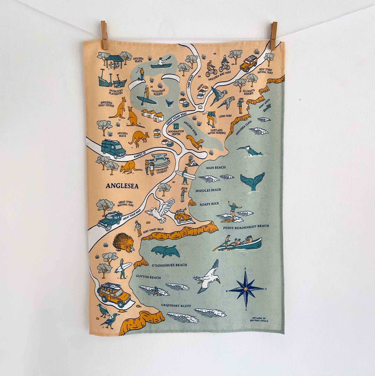 Anglesea Tea Towel