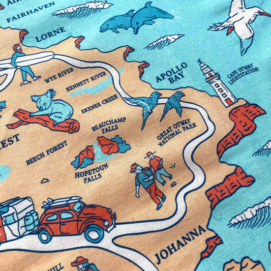 Great Ocean Road Tea Towel