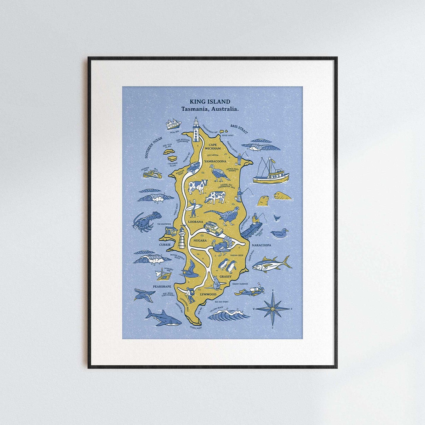 King Island | Illustrated Map