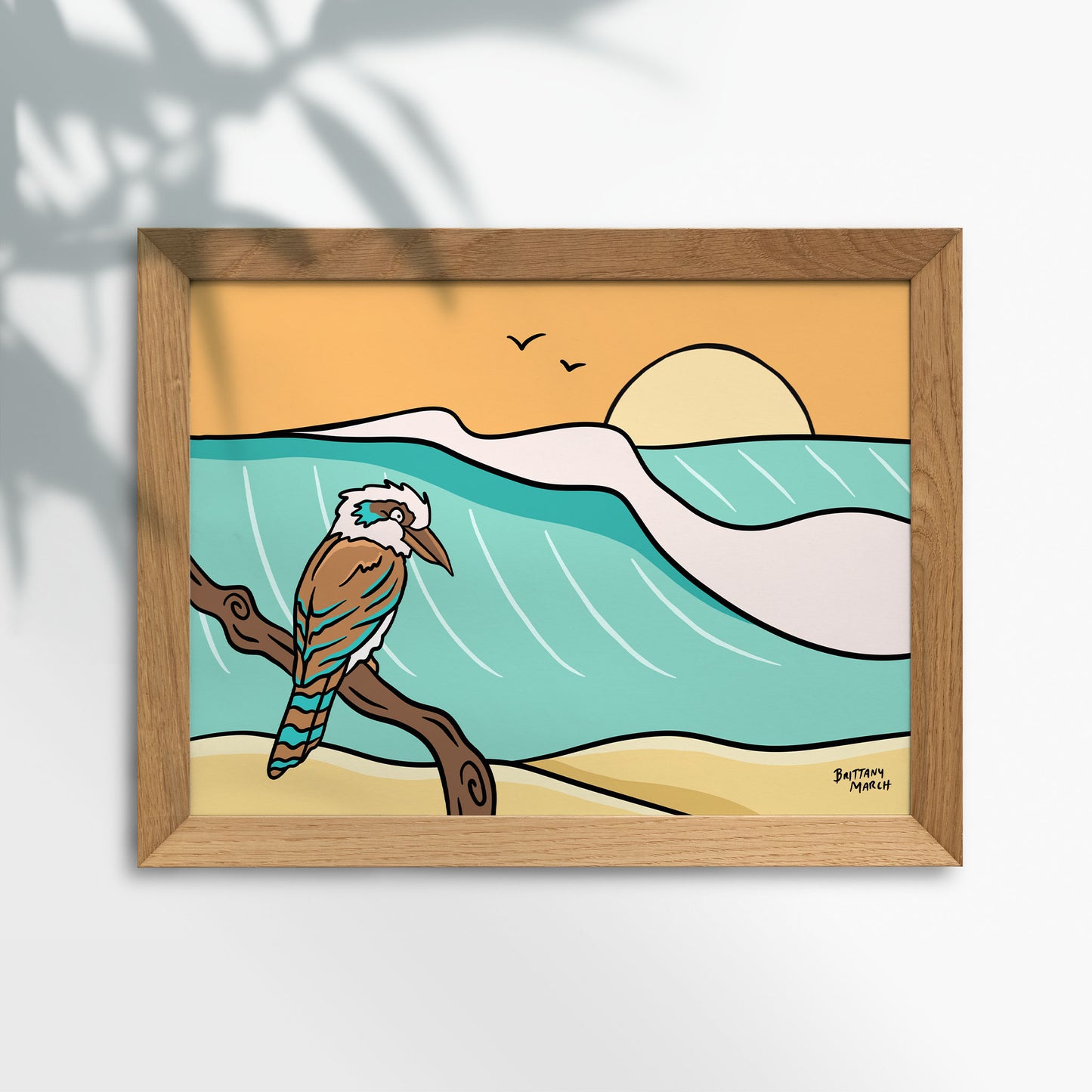 Surf Art | Kookaburra Wave Check